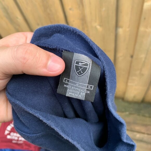 Vintage Nike Mockneck Collar Swoosh Sweater Large - Picture 4 of 5